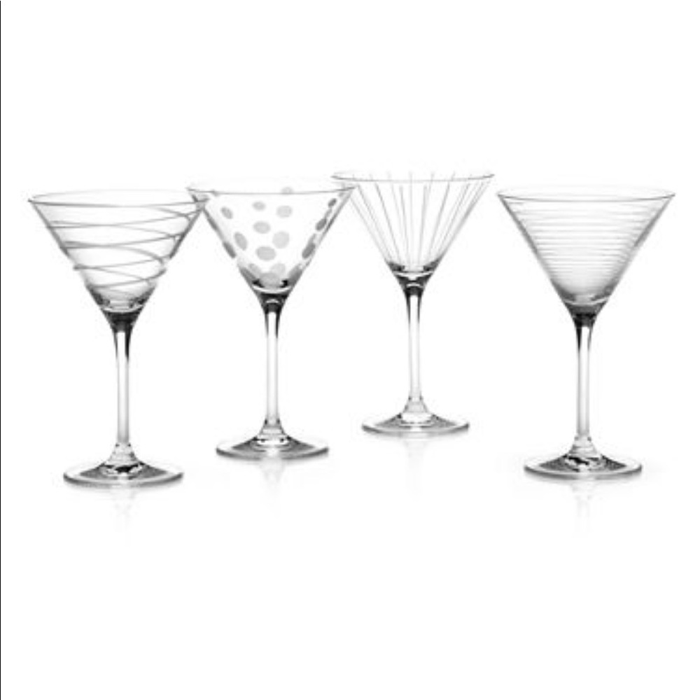 Mikasa set of 4 martini glasses!